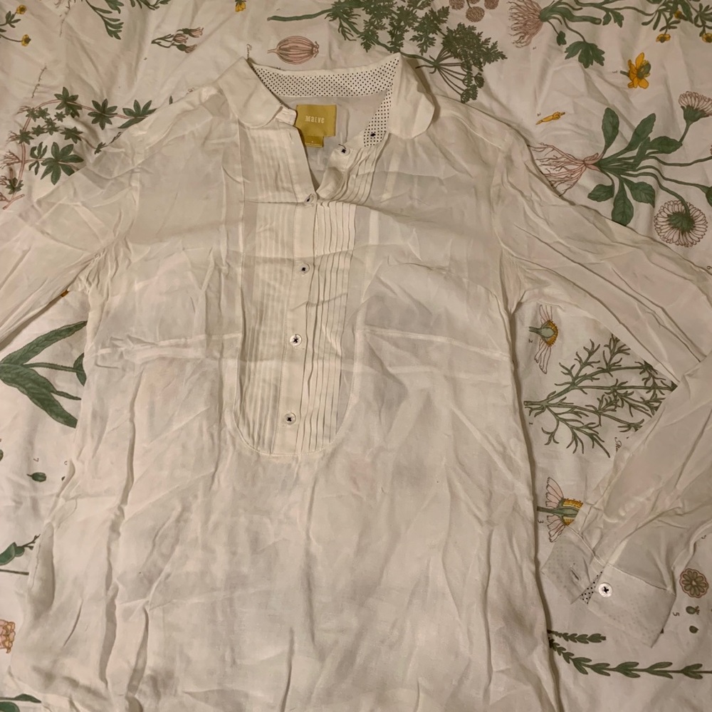 GUC White Blouse from Anthropologie